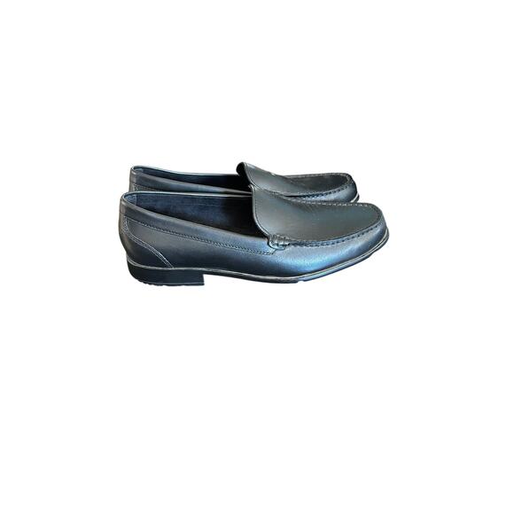 Rockport Loafers Mens 10 Black Leather Slip On Shoes Classic Preppy Comfort main image 7